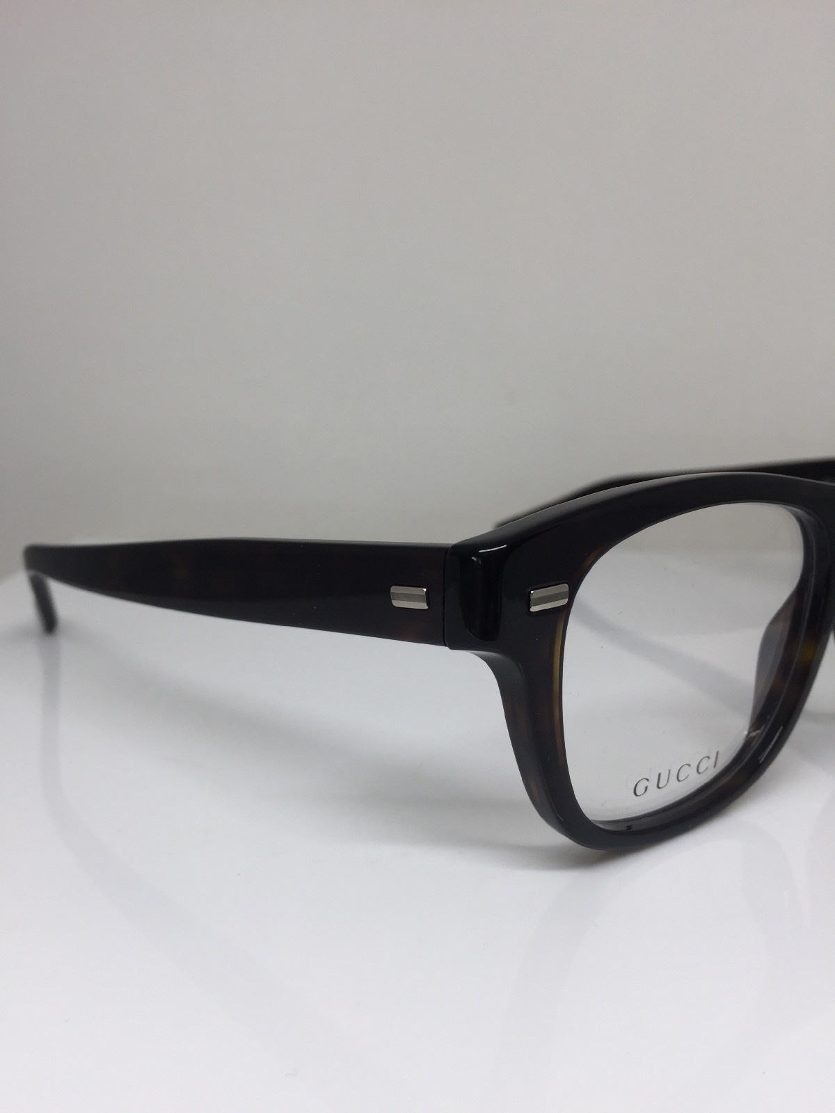 Pre-owned Gucci 3769 Eyeglasses Gg 3769 Optical Eyeglasses C. Wr9 Dark Brown Havana In Clear Demo Lenses