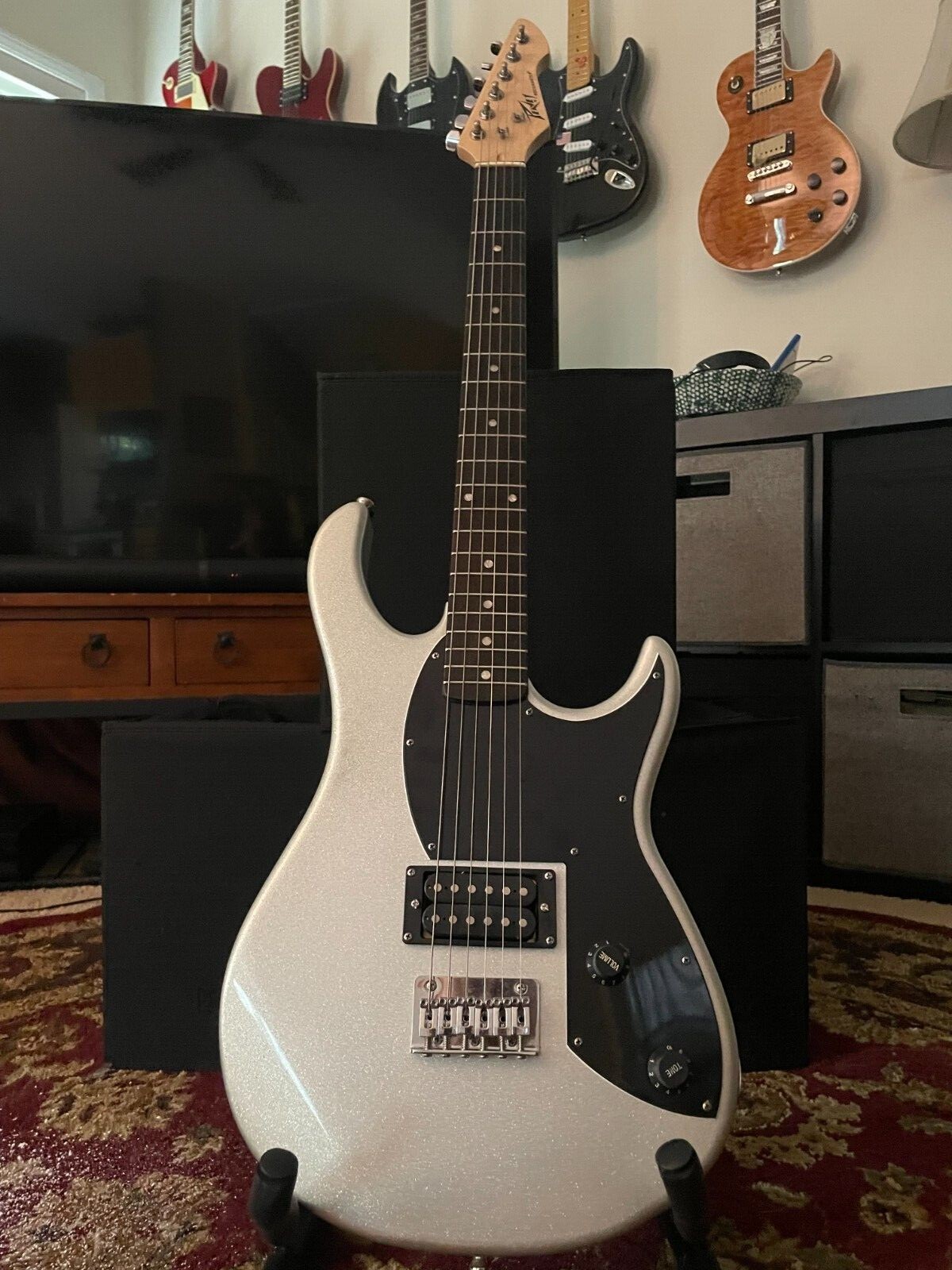 Peavey Rockmaster Electric Guitar Silver/Gray Sparkle - Great Condition!