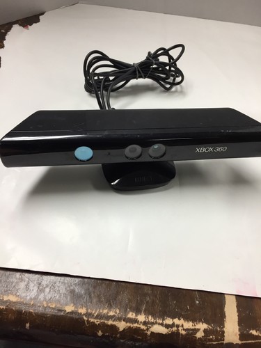 Genuine Microsoft XBOX 360 Kinect Motion Sensor Bar Black 1473 W/ 4 Games