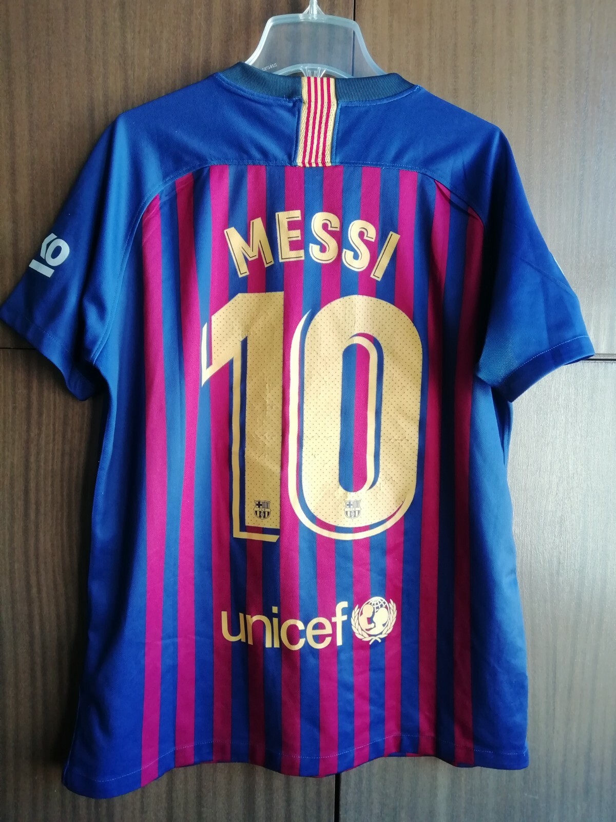 Barcelona home 2018 2019 Messi Nike shirt jersey camiseta Football Soccer:  купить с доставкой из США, цена 6 337 руб - (403555423019)