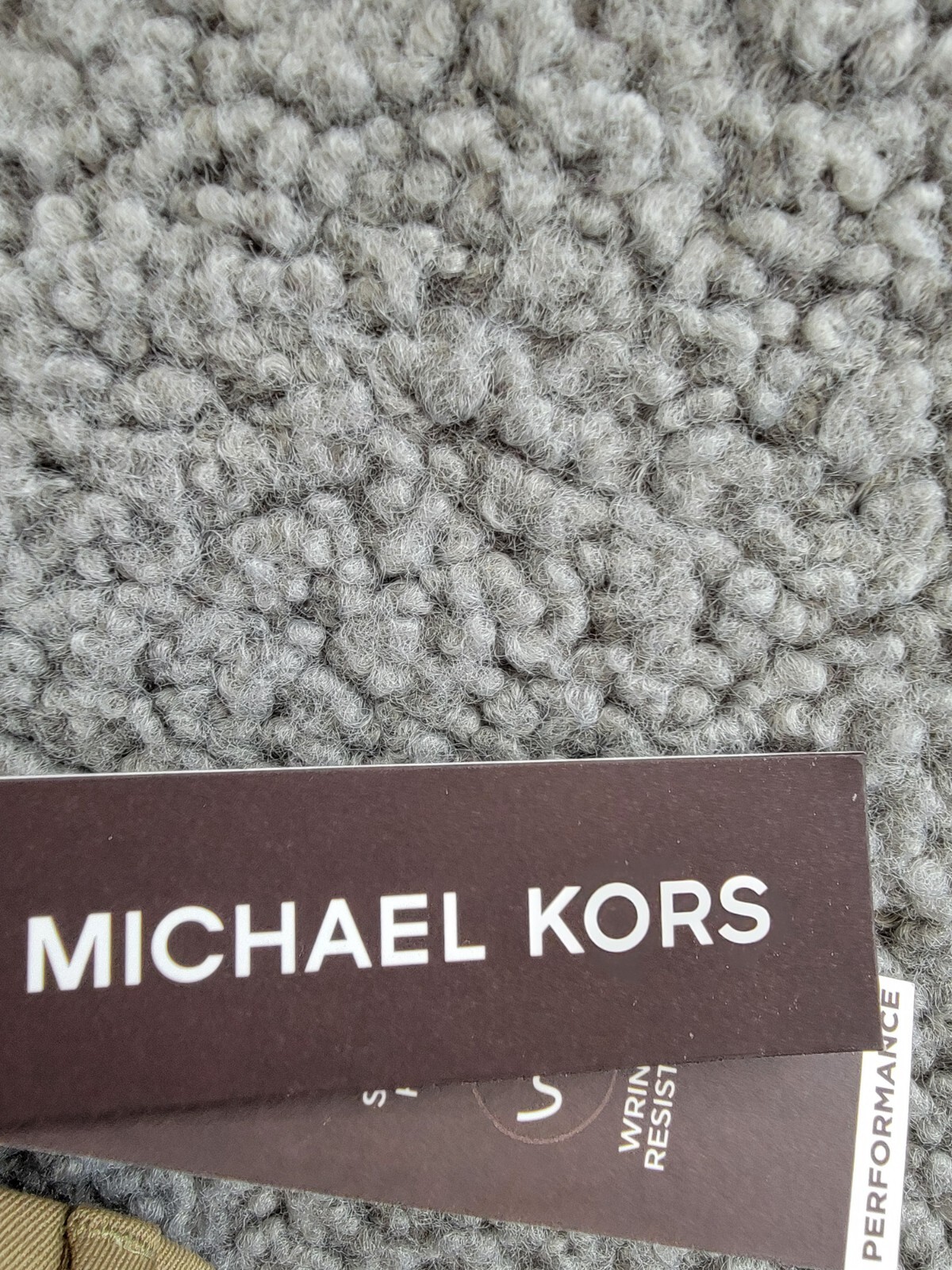 Michael Kors Wool Blend Plain Dress Pants Boys' 18R Tan Zip Button Hook & Bar - Picture 15 of 16