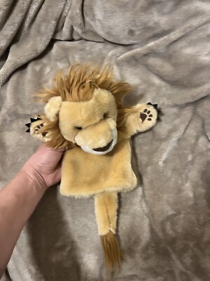 THE PUPPet Lion Hand Glove Soft Puppets  Lovey Playful Softy Plush Stuffed