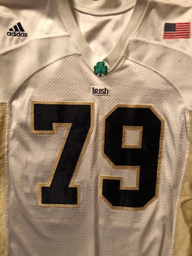 Notre Dame Football 2003 Game Used Flag Jersey #79