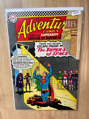 Adventures Comics 344 DC Comics Fair 1.0 Top staple Detach front cover E20-89