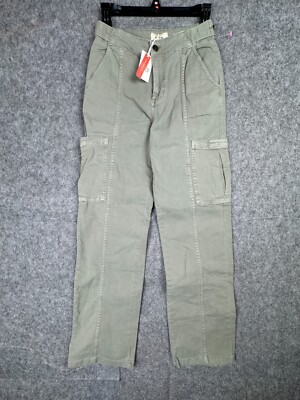 Marine Layer Cargo Pants Women's Size 2 Straight Leg Amara Olive Green NWT