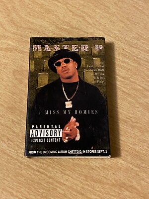 Master P I Miss My Homies 1997 Single Cassette Tape Rap Hip Hop No Limit Rare