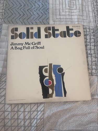 JIMMY MCGRIFF A BAG FULL OF SOUL SOLID STATE RECORDS 1966 PRESSING