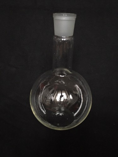 mittelhals Stehkolben Standkolben 1l 1000ml Laborglas Chemie Labor Glasballon