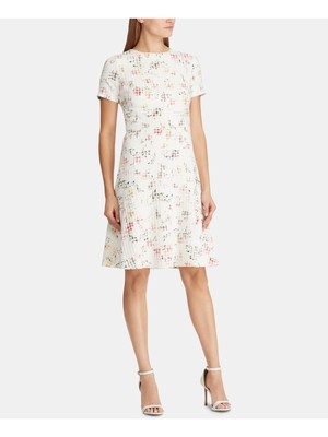

RALPH LAUREN Женское розовое платье-футляр длиной выше колена с короткими рукавами Petites, Розовый