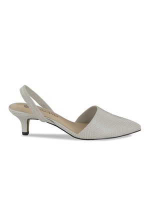 

Женские слипоны BELLA VITA бежевого цвета со змеиным рисунком Sarah Toe Kitten Heel Slingback, Бежевый, SARA2