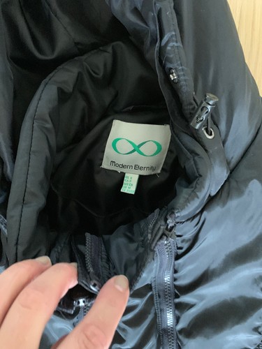 Modern Eternity Maternity Madison 3 in 1 Black Long Quilted Puffer Coat Small