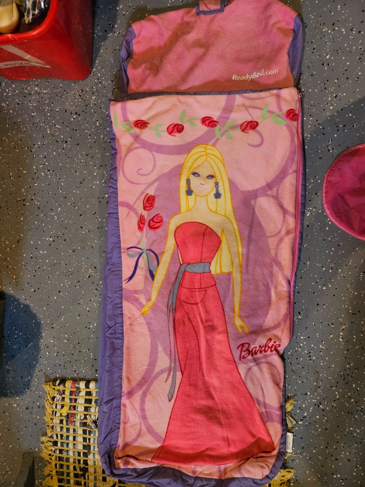 Mattel Barbie 2003 Ready Bed Readybed Inflatable Kids Sleeping Bag Cover