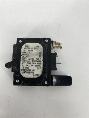 Airpax LMLC1-1RLS4-24314-40 Bullet Circuit Breaker KS23616L40 80V 45A 407098516