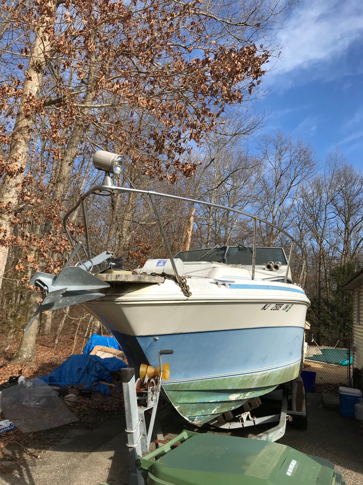 1986 Sea Ray Cabin Powerboat w Trailer, Lakewood NJ | No Fees & No Reserve