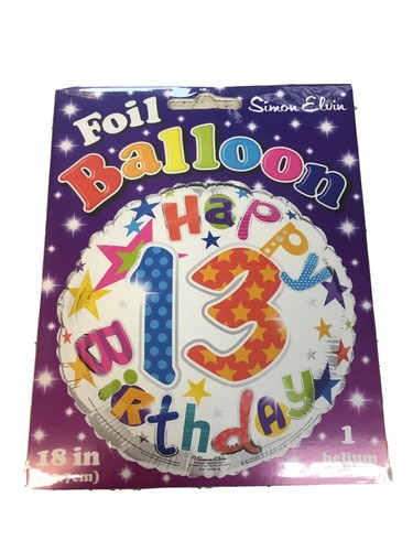 Simon Elvin 18 Inch Age 13 Foil Balloon (SG13322)