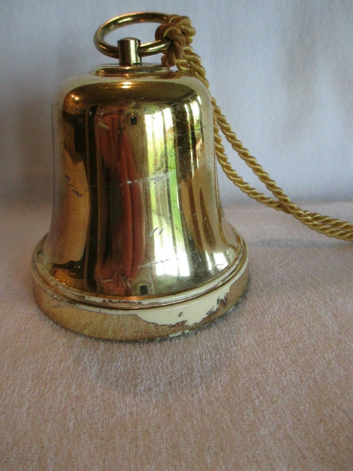 VTG XMAS MUSICAL BELL ORNAMENT--MADE IN WESTERN GERMANY--SILENT NIGHT