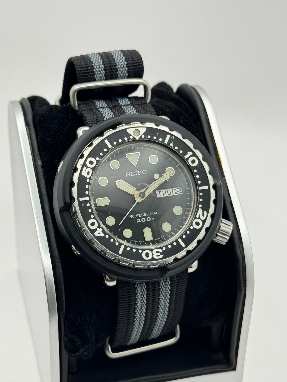 SEIKO プロフェッショナル 200 7c43 6020 ミニツナ Seiko 7C43-6020 Quartz Tuna | eBay