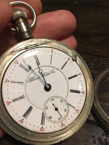 Pocket Watch Railroad, Illinois Watch Co. Dated 1900, Sz 18s, 17 Jewel Runs Good