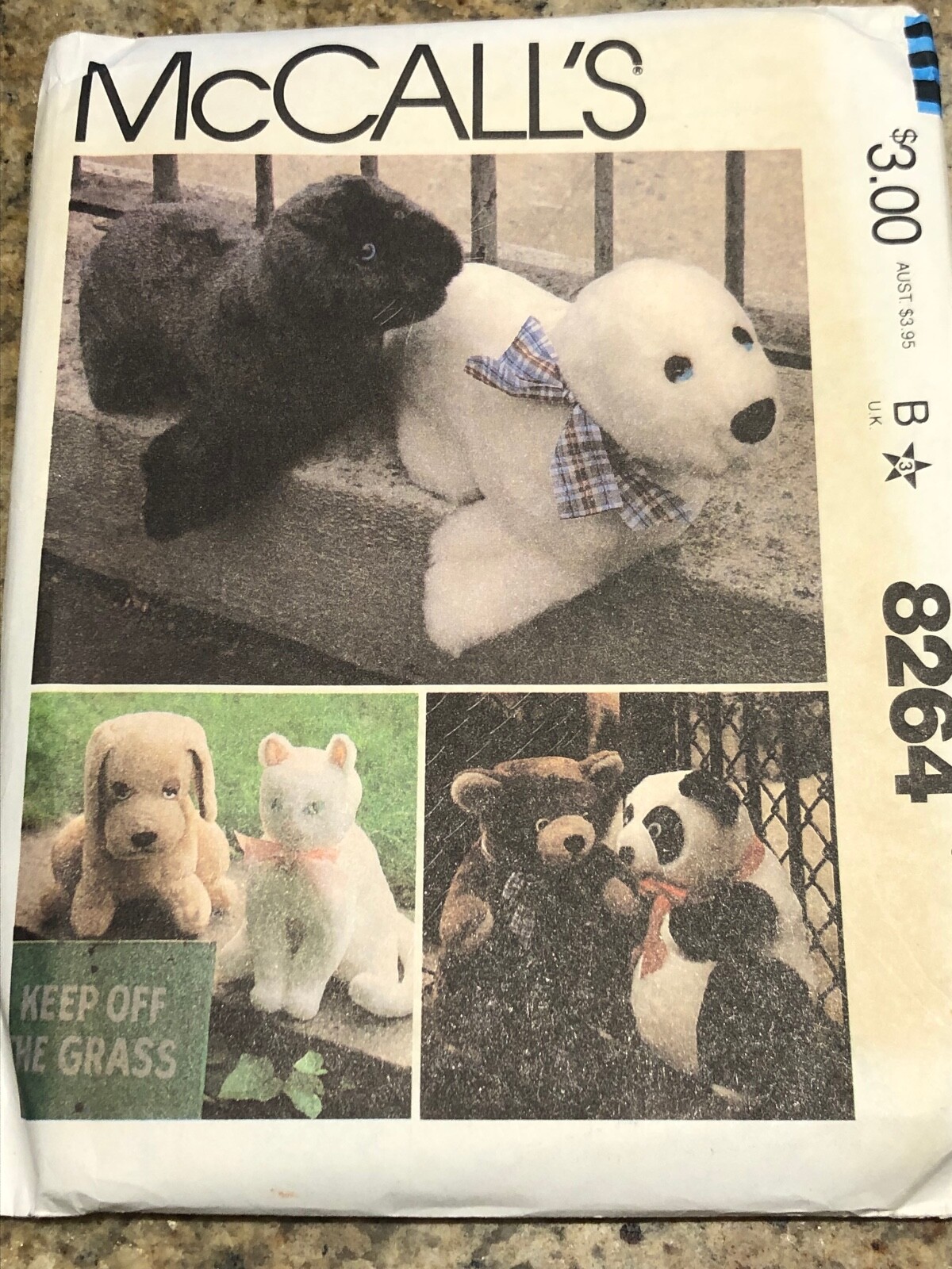 - Panda-seal-cat-bear Pattern  Ff