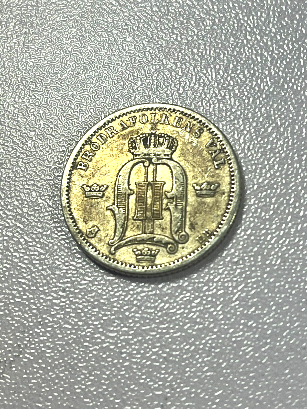 1899 Sweden 50 Öre (50 Ore) Coin-Last Year of Issue-KM# 740