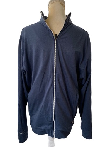 Arnold Palmer Casual Golf Jacket M Navy Blue Full Zip