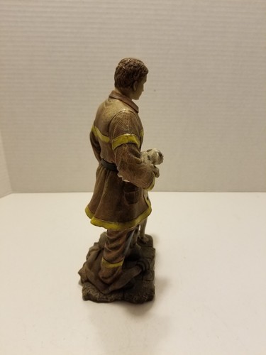 Fireman Figure with Dalmatian Dog