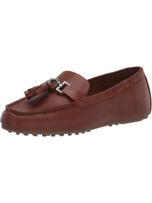 

AEROSOLES Женские коричневые удобные лоферы Deanna с круглым носком и кисточками, Коричневый, DEANNA