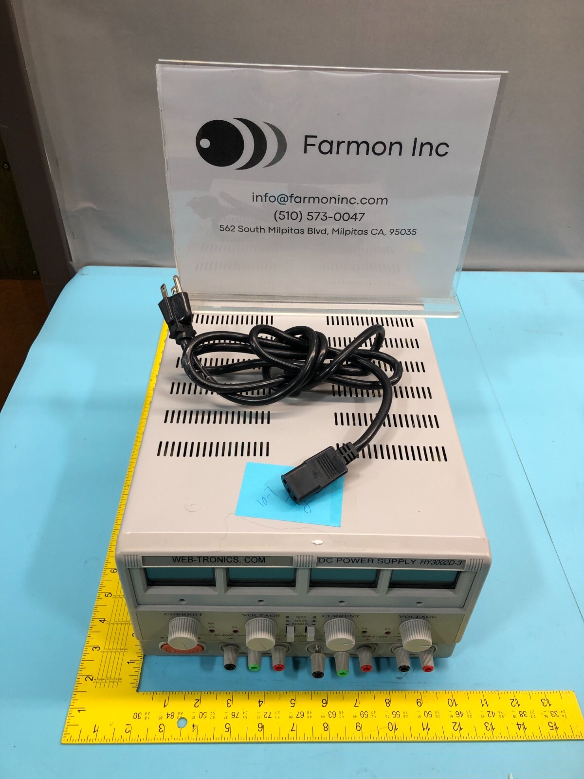 Web-Tronics HY3002D-3 DC Power Supply, 153261