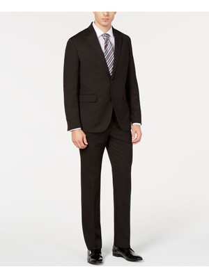 

DOCKERS Мужской черный костюм в тонкую полоску 42л