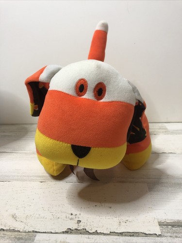 Sugarloaf Puppy Dog Plush Candy Corn Colors Orange Yellow White Fall Tail 11’