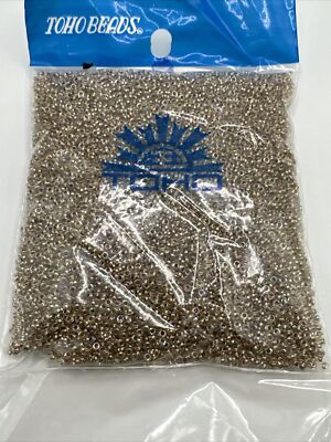 TOHO DEMI 11/0 Seed Beads - Gold-Lined Rainbow Crystal TN-11-994 100g (.1kilo)