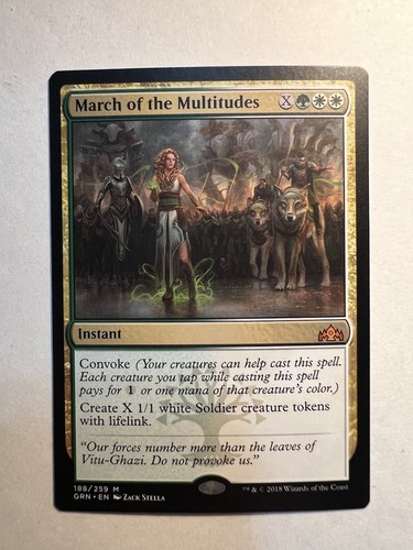 March of the Multitudes Guilds of Ravnica MTG Mythic Instant