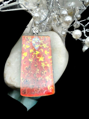 Handmade Dichroic Glass Pendant - LOVE THAT GLASS- Newest glass