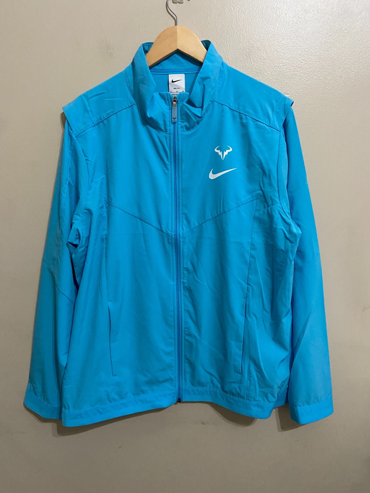 Nike Court Dri-FIT Rafa Nadal Tennis Jacket Baltic Blue