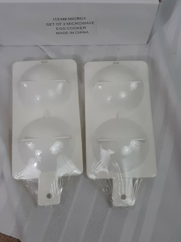 Poached Egg Maker Breakfast Sandwich Instant Cooker Microwave Oven (Set of 2)