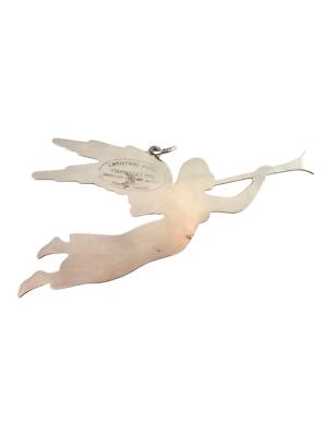 Gorham Sterling Silver Christmas Reindeers 1973 & Angel 1974 Ornaments #18829