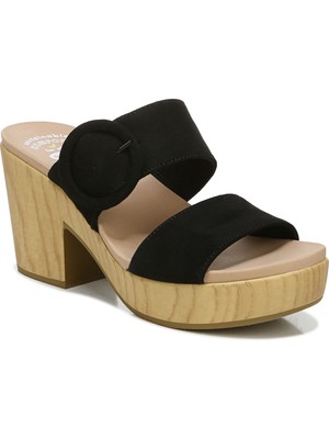 

DR SCHOLLS Женские черные босоножки на каблуке без шнуровки на платформе 1-1/2 дюйма, 11 м, Черный, I0321F1