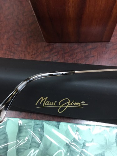 Pre-owned Maui Jim Baby Beach Sunglasses Gs245-17 Silver With Grey Lenses Polarized In Gray