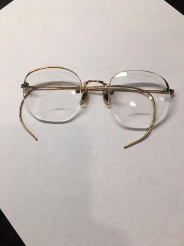 Antique Vintage Gold Filled Glasses For Cosplay Movie Props