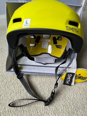 NEW Smith Express Helmet MIPS Adult L Cycle/Bicycling Matte Neon Yellow w/ Light