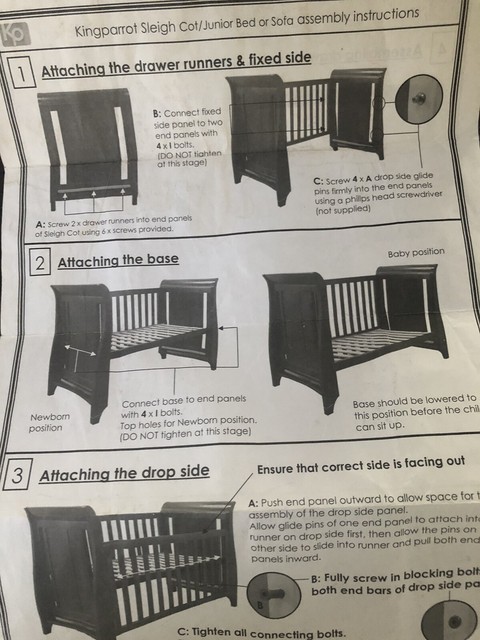 boori drop side glide pins