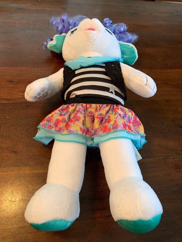Build-A-Bear Honey Girls Stella White Puppy Dog 20” Large Plush W Outfit Retired