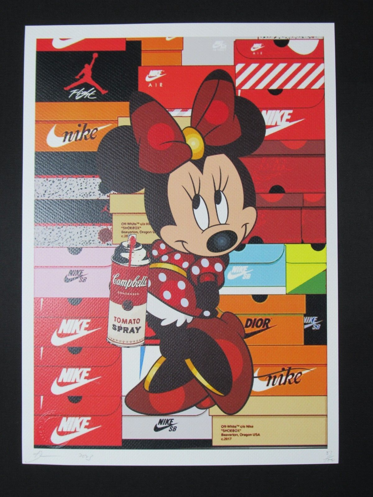 版画 death nyc NZ78 Death NYC 13x18 Pop Art Limited Edition Signed Numbered Nike