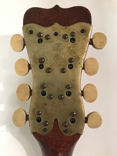 ANTIQUE LATE 1800’s JOSEPH BOHMANN ROUND TATER BACK MANDOLIN