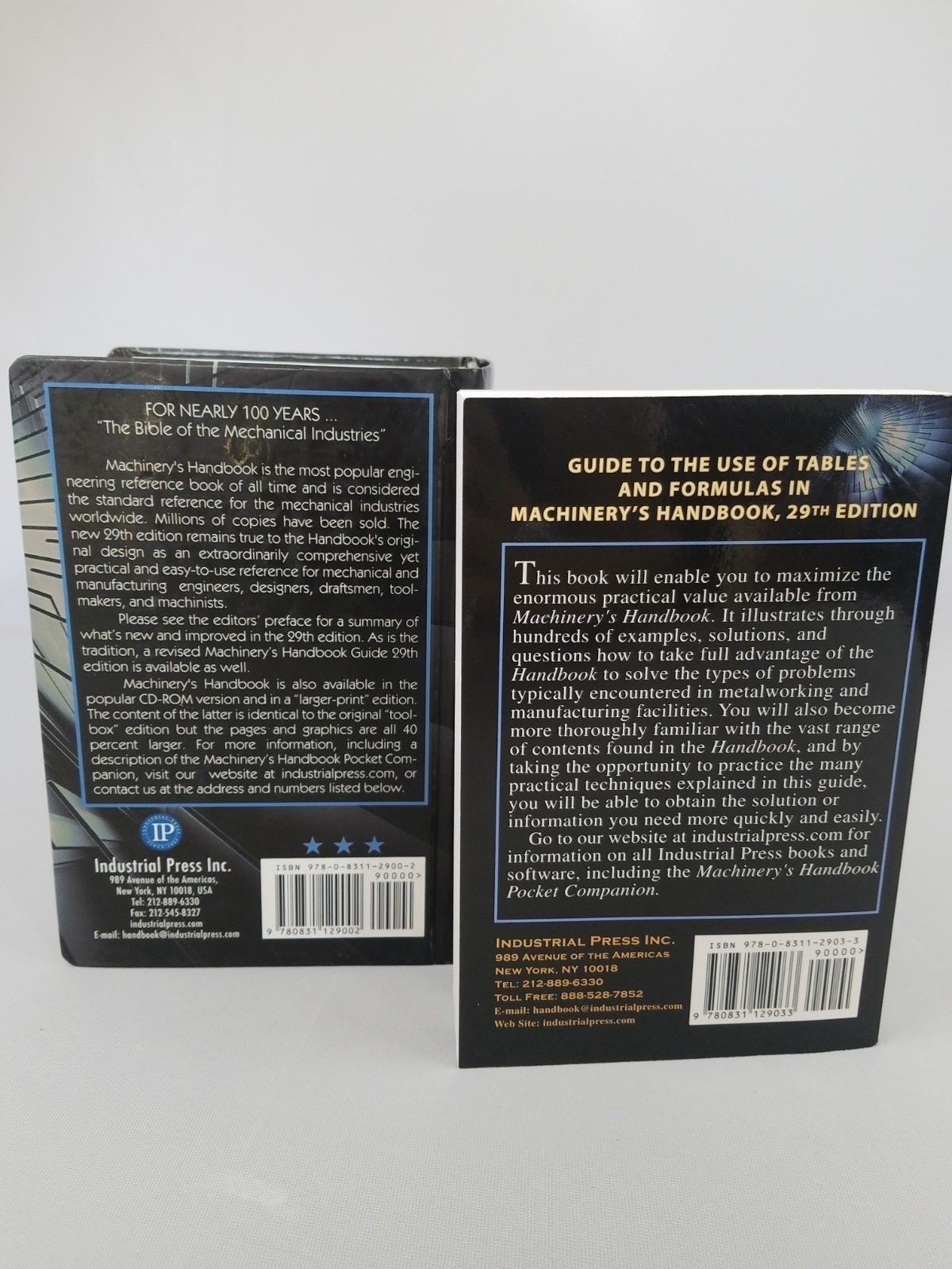 Machinery's Handbook 29th Edition with Guide Book Set - Industrial Press