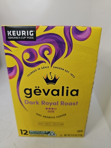 Gevalia  Dark Royal Roast Coffee 12 K-Cup.Exp 7/23