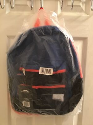 TRAIL MAKER Multi color Backpack NWT BLUE/NEON ORANGE/ BLACK