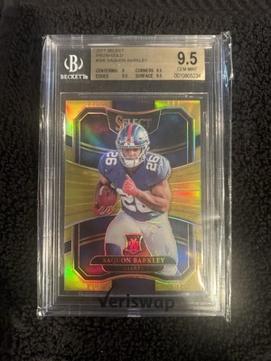 2017 Select Saquon Barkley Prizm Gold /10 XRC #306 BGS 9.5 