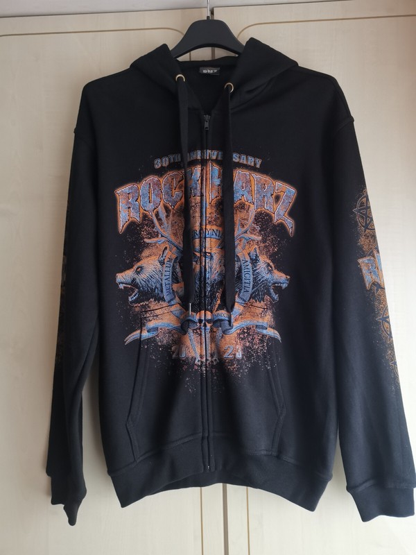 Rockharz Jacke Kapuze  Zipper Hoody 30. JäHriges JubiläUm 2023 L Neu Amon Amarth