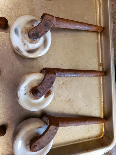 Vintage furniture casters - porcelain, metal, wood - restoration & salvage, 20